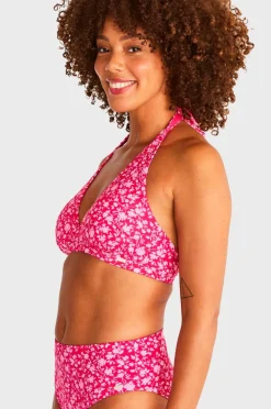 Abecita by Swegmark Bikini-bh Maui Halterneck Bikini bra Black Printed