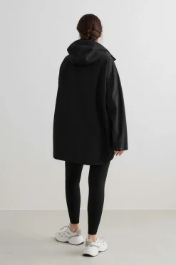 Aim'n Anorak Black Oversized Anorak