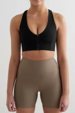Aim'n Sports-bh Ribbed Performance Zipped