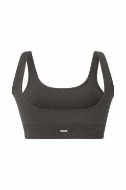 Aim'n Sports-bh Shadow Grey Ribbed Seamless Bra