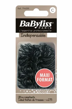 BaByliss Mikroelastik sort 275 stk