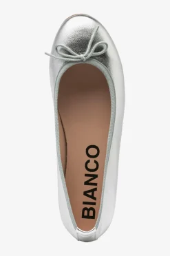 Bianco Ballerinasko biaMadison Ballerina Metallic Leather