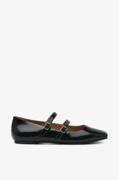 Bianco Ballerinasko Biarose Karré Double Mary Jane Flat Faux Leather