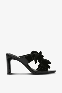 Bianco Højhælet sko biaCherry Bow Mule Patent Velvet