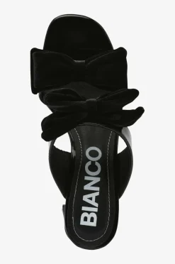 Bianco Højhælet sko biaCherry Bow Mule Patent Velvet