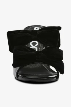 Bianco Højhælet sko biaCherry Bow Mule Patent Velvet