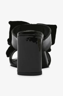 Bianco Højhælet sko biaCherry Bow Mule Patent Velvet