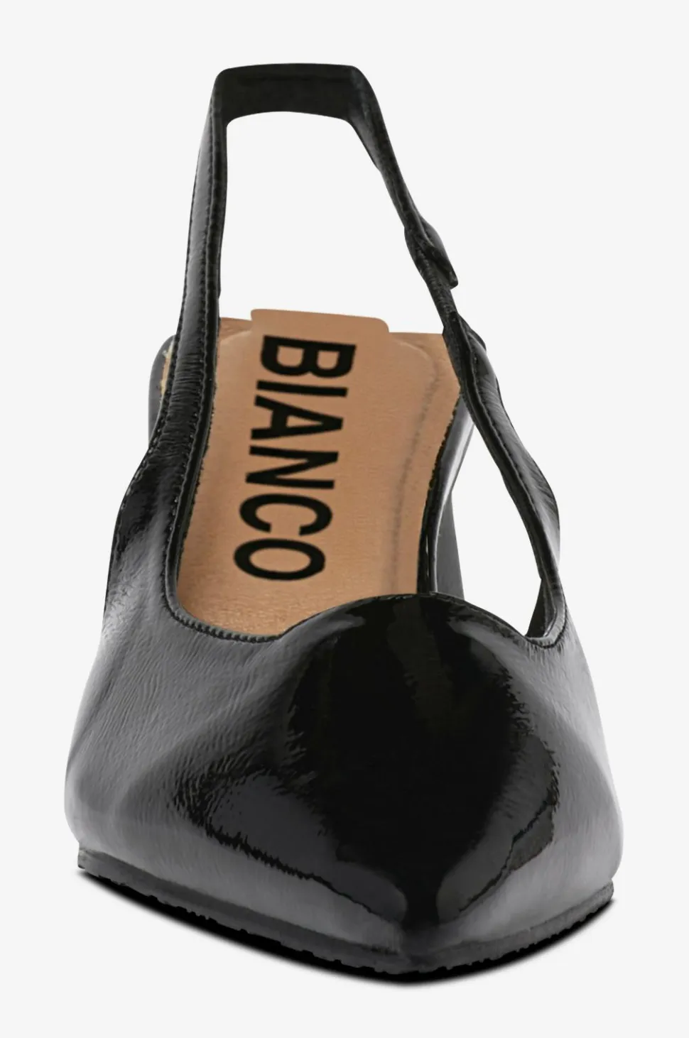 Bianco Sandaler med hæl biaMaralyn Slingback Patent
