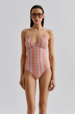 By Malina Badedragt Nerea Fine Knitted Swimsuit