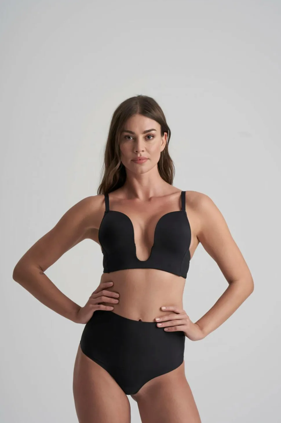 Bye Bra Shapingtrusse Waist Control Thong | Beige - firm support