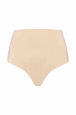 Bye Bra Shapingtrusse Waist Control Thong | Beige - firm support