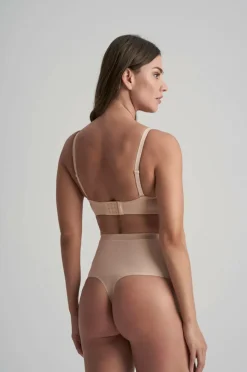 Bye Bra Shapingtrusse Waist Control Thong | Beige - firm support
