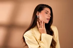 Caroline Svedbom Øreringe Gemma Knot Earrings Rhodium