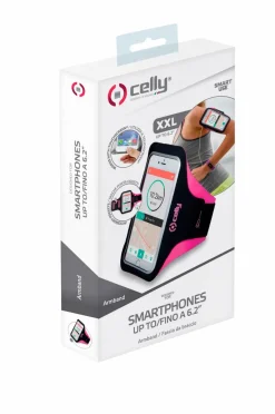 Celly Sportarmbånd XXL max 6,2" Rosa