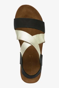 Copenhagen Shoes Sandaler med hæl Stacia 24 Gold Combi