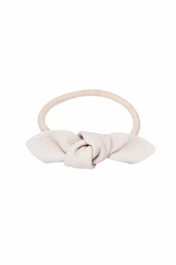Corinne Leather Bow Small Hair Tie