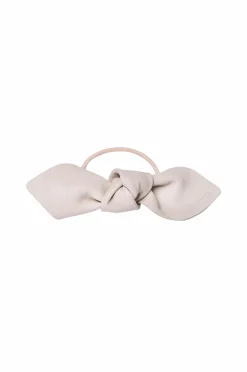 Corinne Leather Bow Big Hair Tie