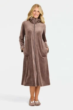 Damella Hyggelig kjole Velour Fleece Robe