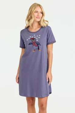 Damella Natkjole Nightdress Short Sleeve