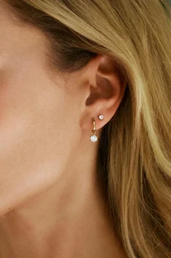 Edblad Øreringe Crown Studs Mini Gold