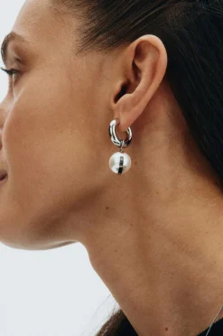 Edblad Øreringe Gabrielle Hoops L Steel