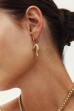 Edblad Øreringe Lace Hoops Gold