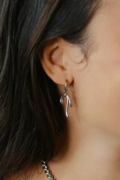 Edblad Øreringe Lace Hoops Steel