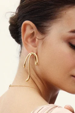 Edblad Øreringe Lace Studs Gold