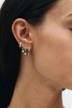 Edblad Øreringe Peak One Hoops Sirius Steel