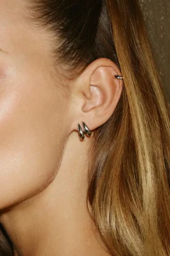 Edblad Øreringe Spire Hoops S Steel