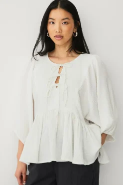 Ellos Collection Bluse i musselin