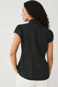 Ellos Collection Bluse med korte ærmer