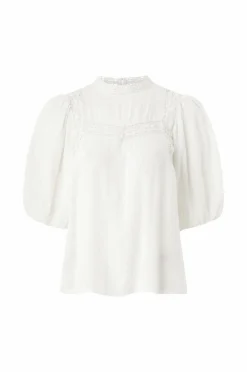Ellos Collection Bluse med blondeindsatser
