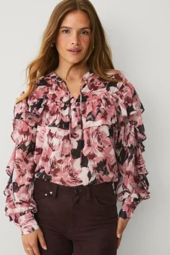 Ellos Collection Bluse med volanter
