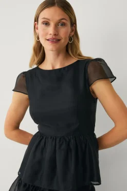 Ellos Collection Bluse med peplum