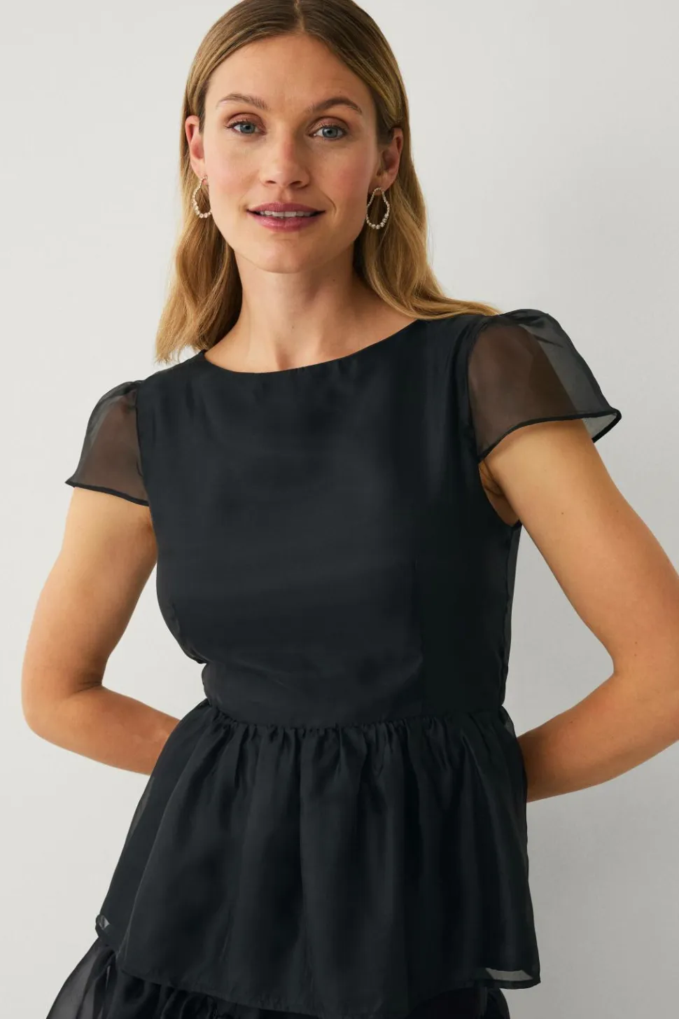 Ellos Collection Bluse med peplum