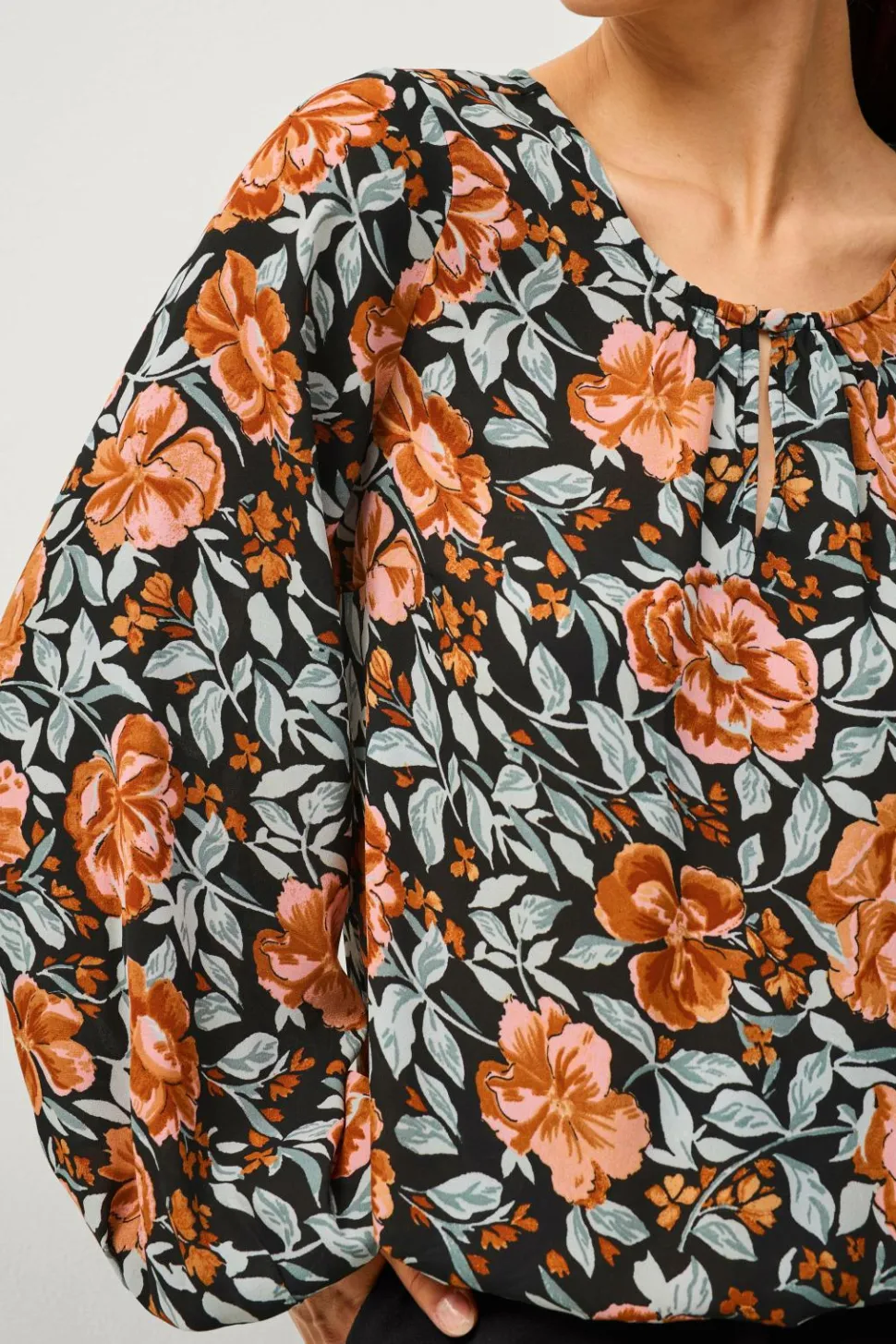 Ellos Collection Bluse med brede ærmer