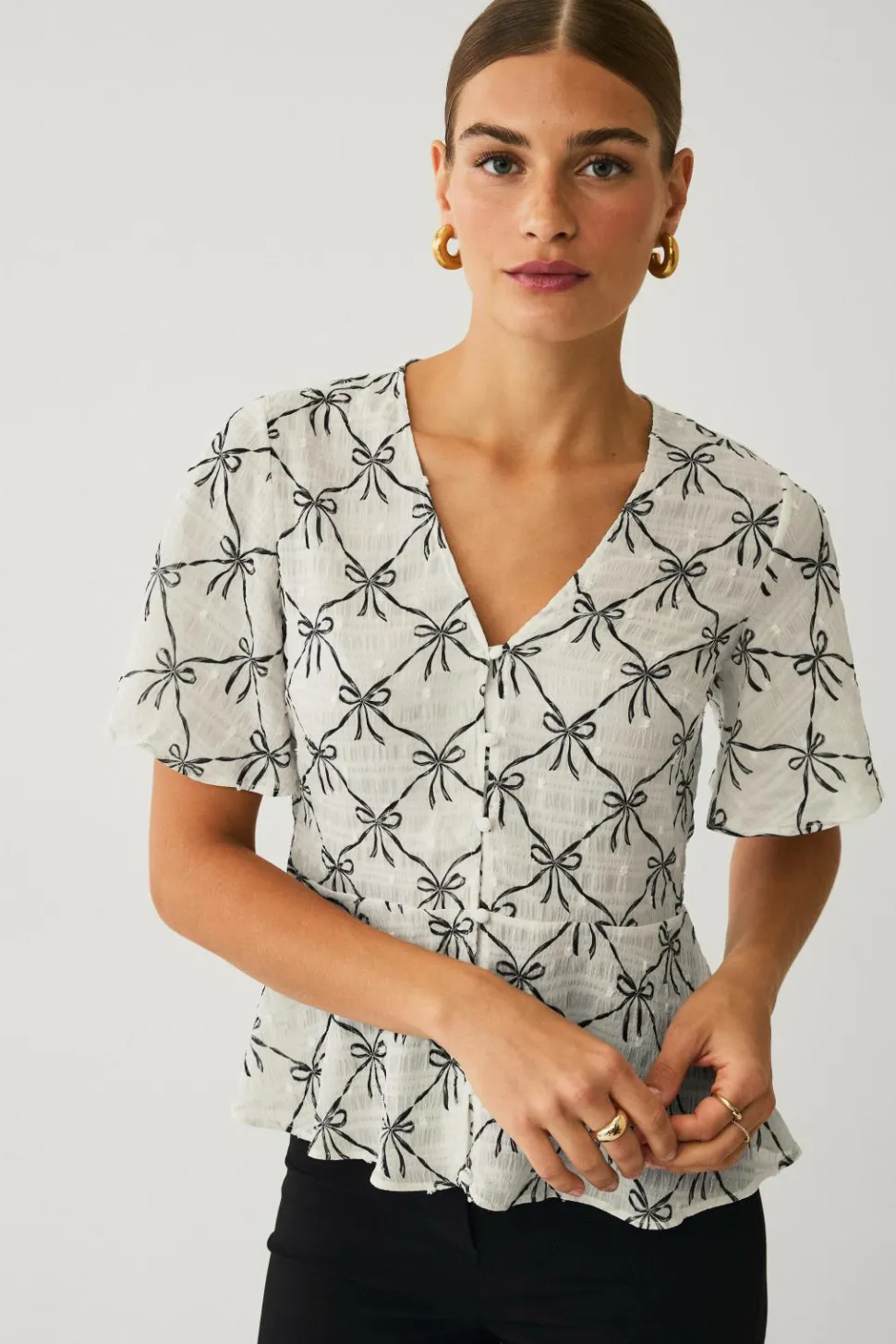 Ellos Collection Bluse med knapper