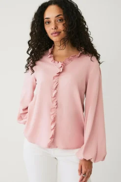 Ellos Collection Bluse med volanter