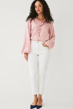 Ellos Collection Bluse med volanter