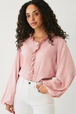 Ellos Collection Bluse med volanter