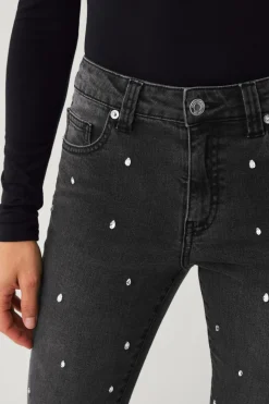 Ellos Collection Bootcut jeans med rhinstene