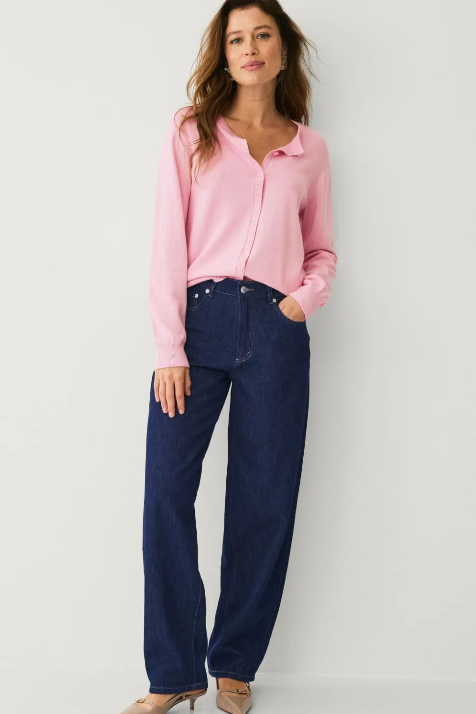 Ellos Collection Fintstrikket cardigan
