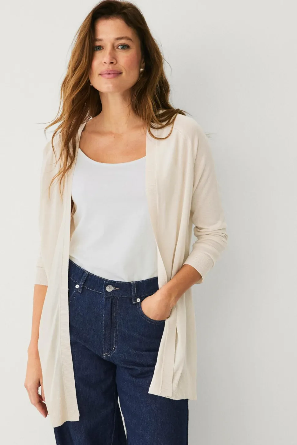 Ellos Collection Fintstrikket cardigan