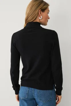 Ellos Collection Fintstrikket turtleneck trøje