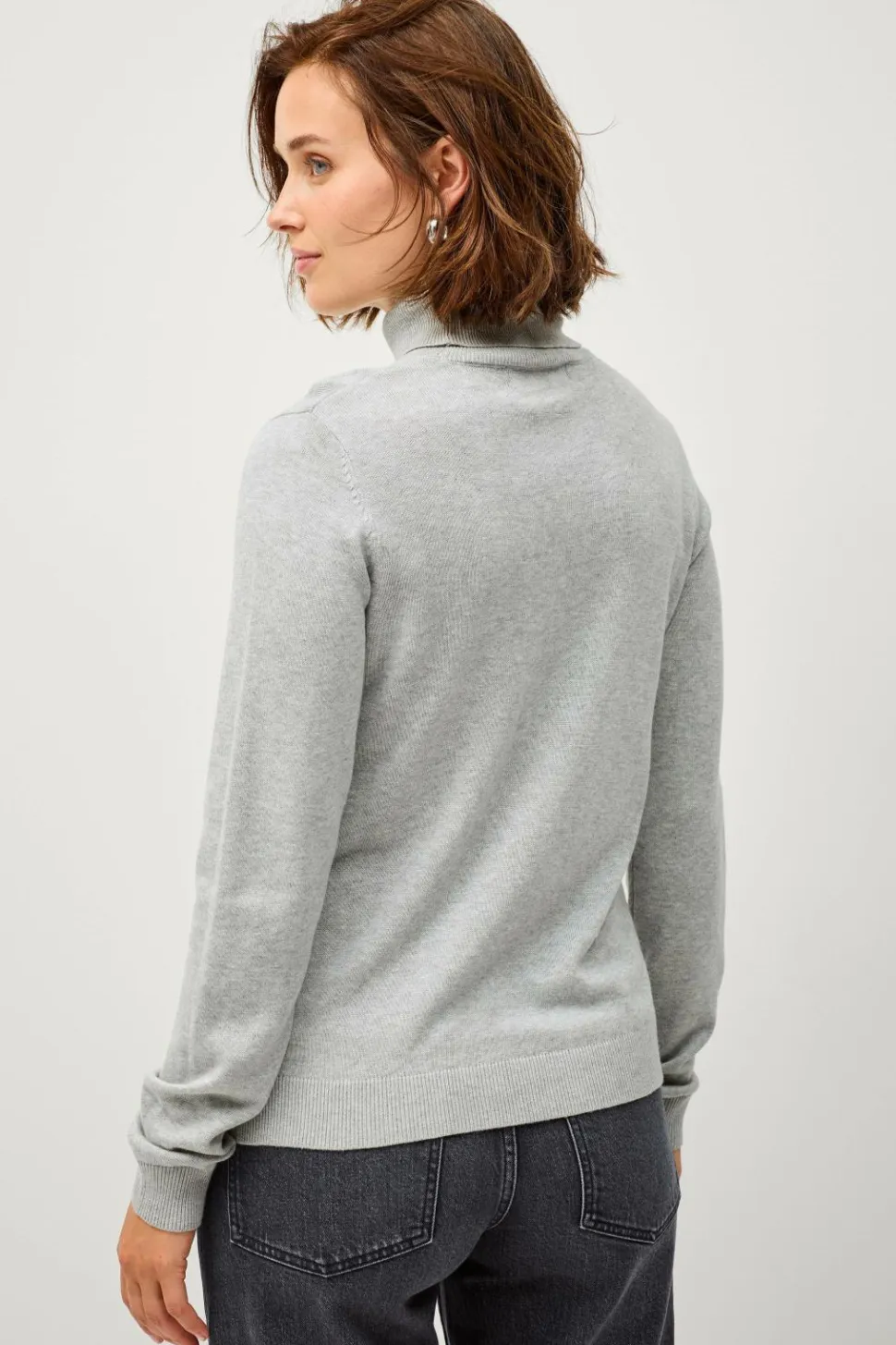 Ellos Collection Fintstrikket turtleneck trøje