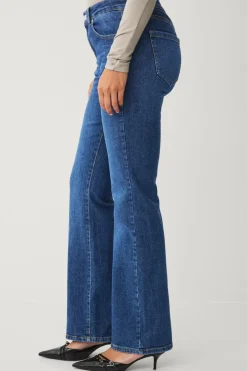 Ellos Collection Flared stretch-jeans med lav talje