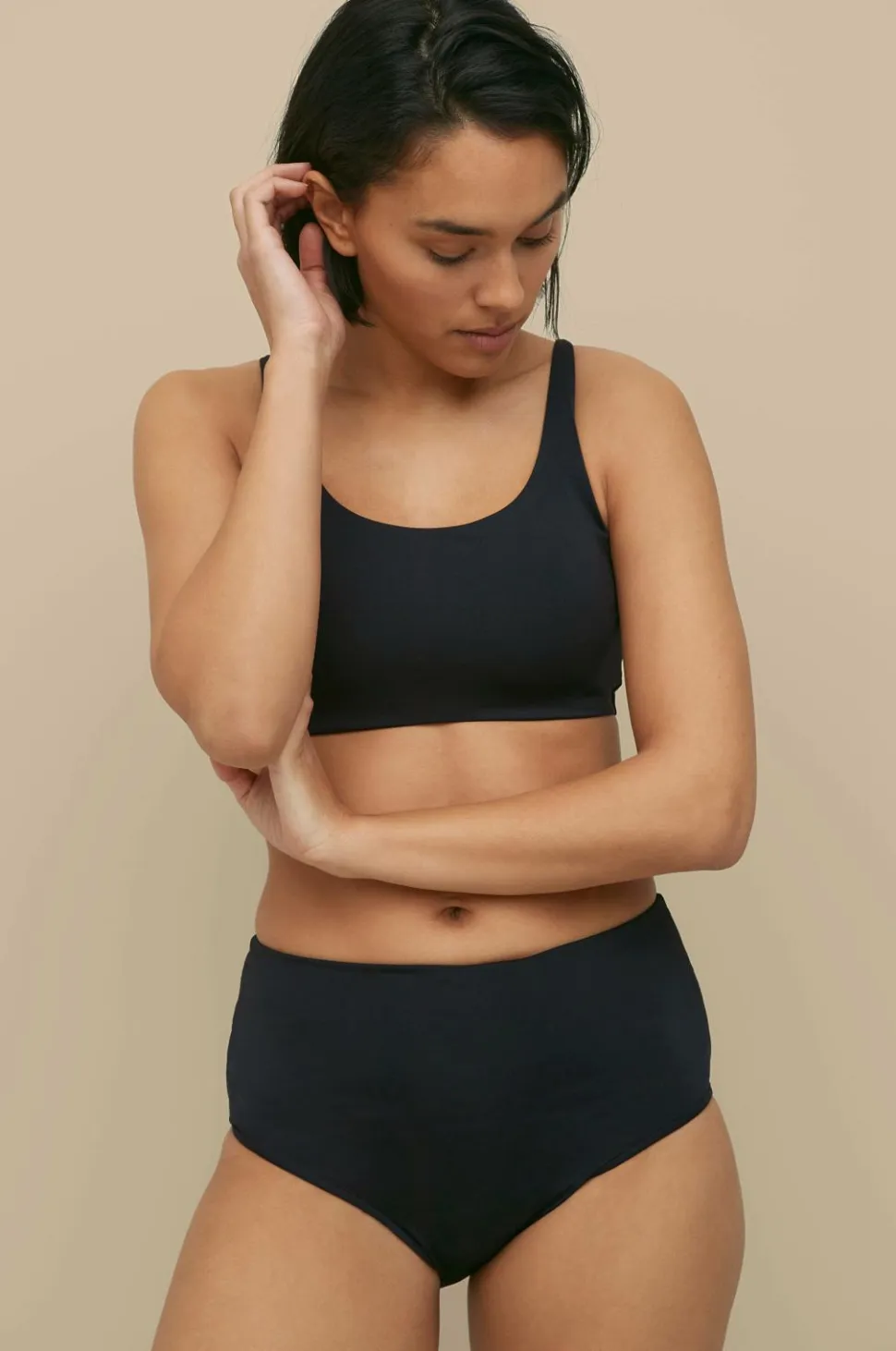 Ellos Collection Høj, helt foret bikinitrusse