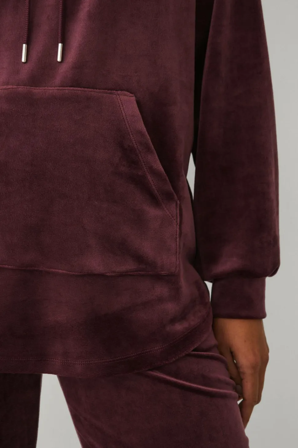 Ellos Collection Hættetrøje i velour
