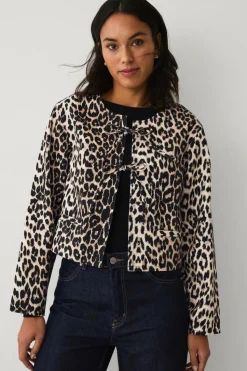 Ellos Collection Jakke med leopardprint